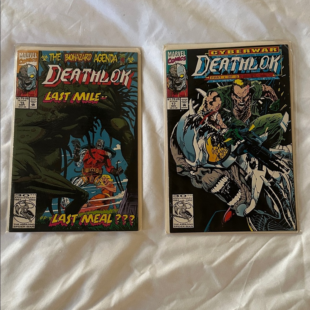 Marvel Deathlok comic books - Red, Green, Black, Blue